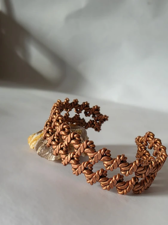 Bransoletka Cubit Atlantów z czystej miedzi tworzona na zamówienie ( Made to Order)